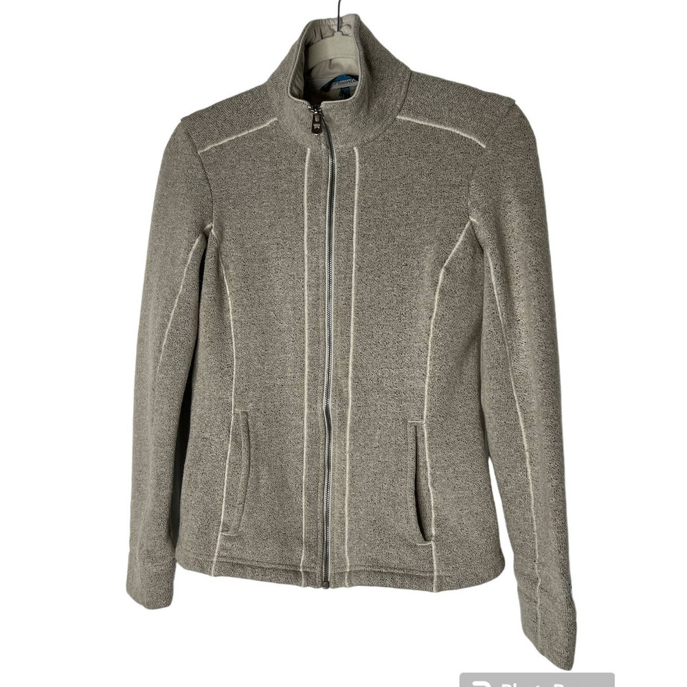 Kuhl Born in the Mountains Women's Stella Jacket Size S in Brown Fuzzy Fleece